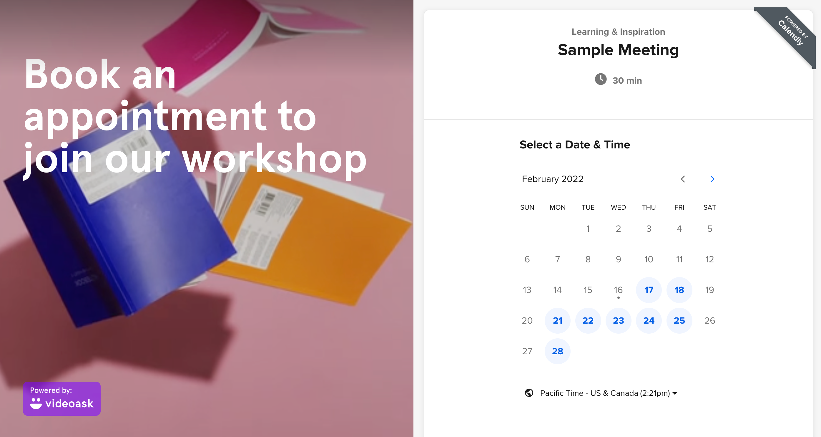 Schedule meetings with Calendly VideoAsk